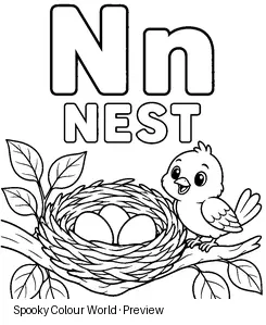 N Nest colouring preview