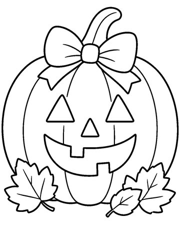 My First Jack-o'-Lantern colouring page preview